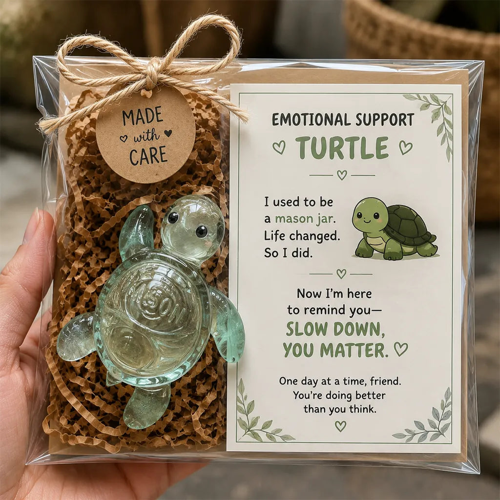 Original Recycled Glass Support Turtle