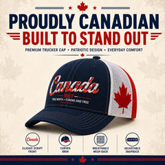 ❤️🇨🇦 BUY 1 GET 1 FREE 🍁 Canada 1867 “True North” Patriotic Trucker Cap